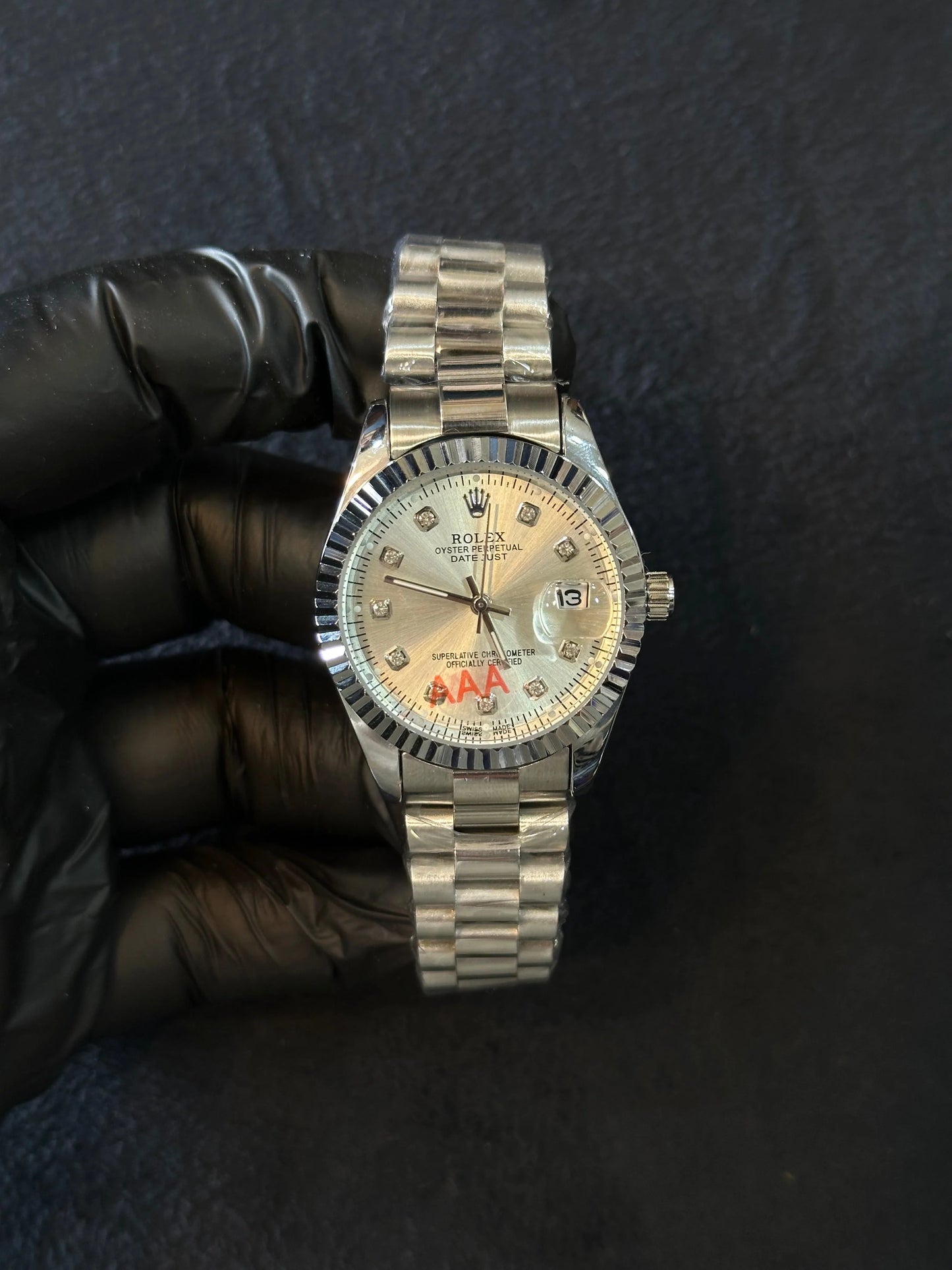 Rolex Date Just Diamond Dial – Oyster Strap