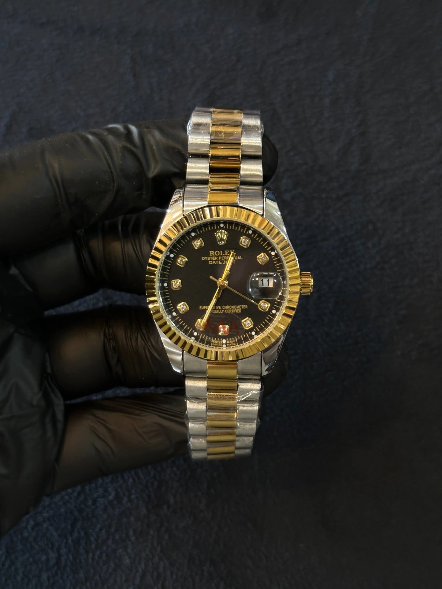 Rolex Date Just Diamond Dial – Oyster Strap